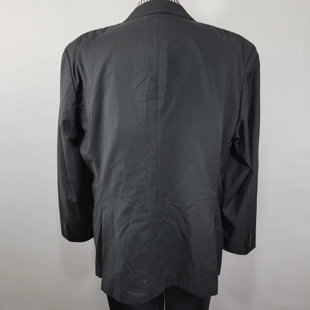 Hugo Boss Men's Sport Coat‎ Blazer Two Button Black Wool Size 50L